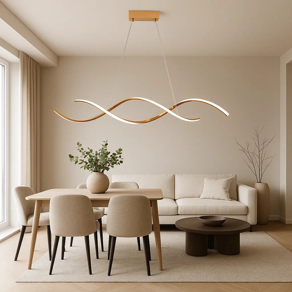 LAMPA WISZĄCA SUFITOWA LED LHJ021-CP JASNE RÓŻOWE ZŁOTO 2