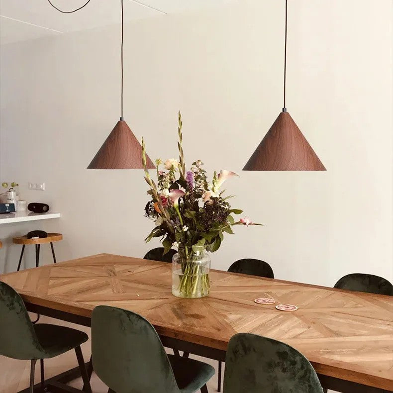 LAMPA SUFITOWA WISZĄCA APP1443-1CP DARK WOOD 2