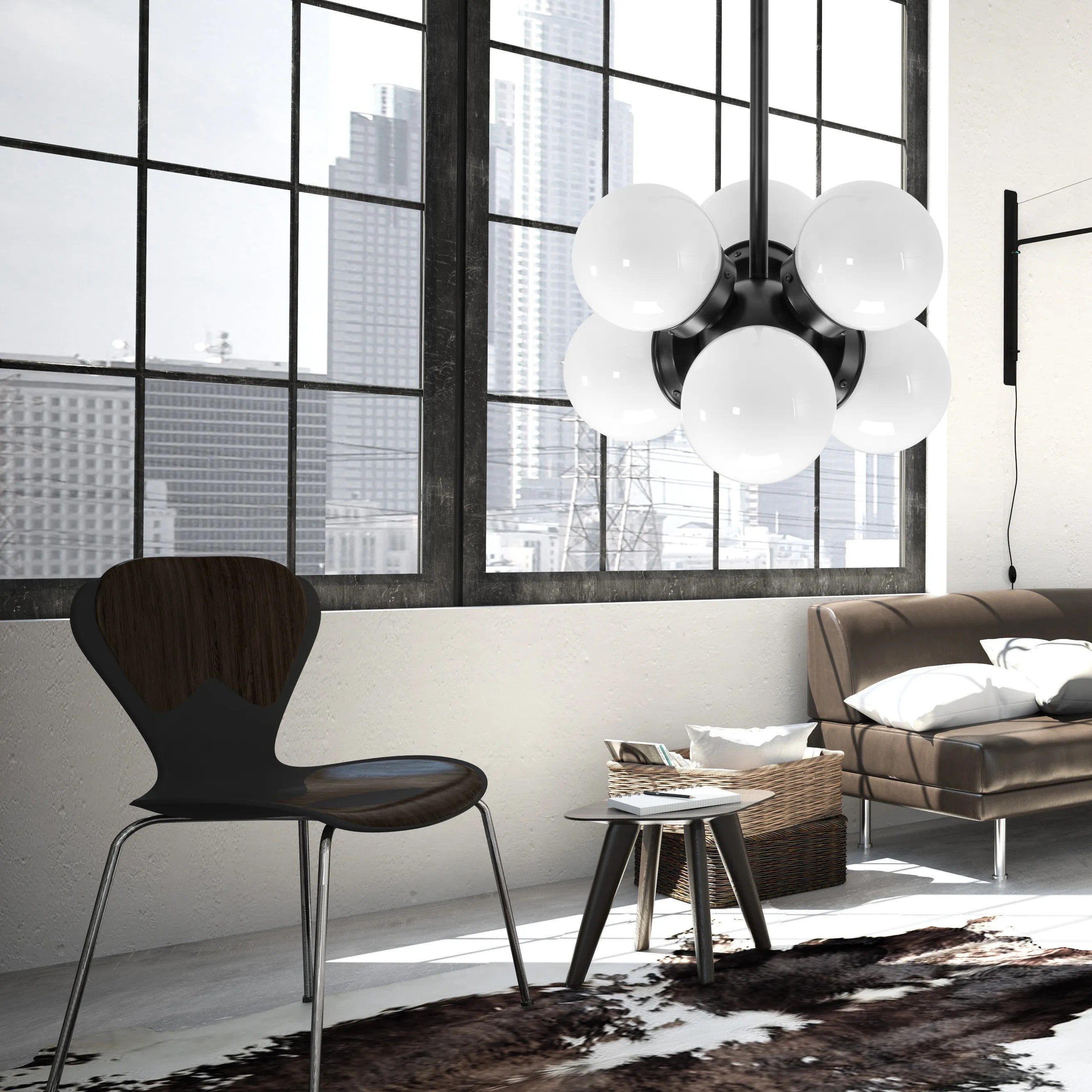 Lampa Sufitowa LOFT APP904-6CP 2
