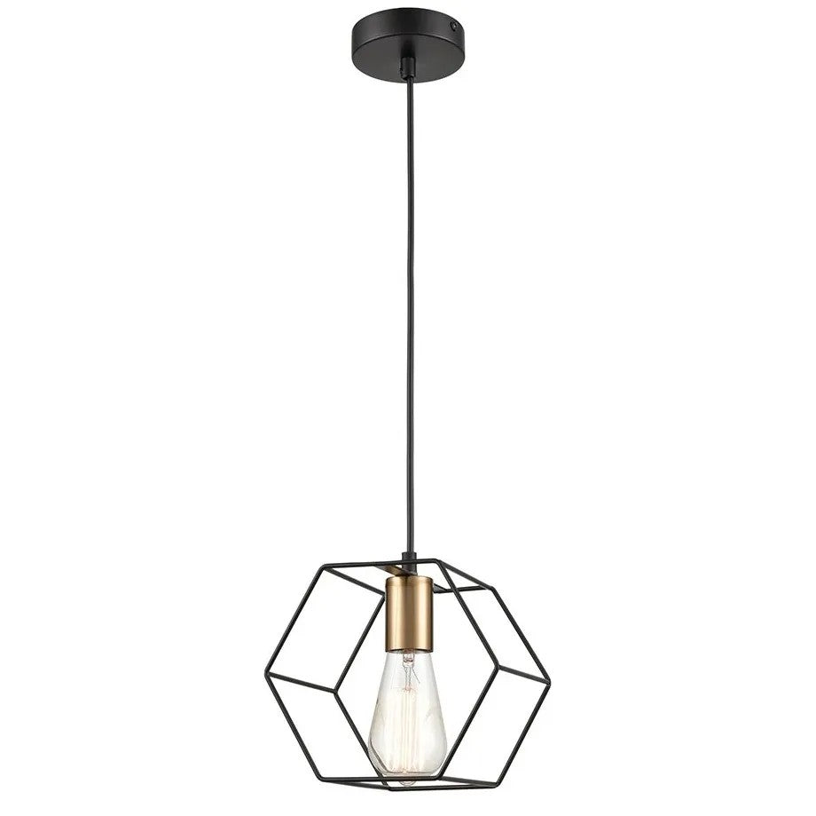 Lampa Wisząca APP1131-1CP Czarno Złota 2