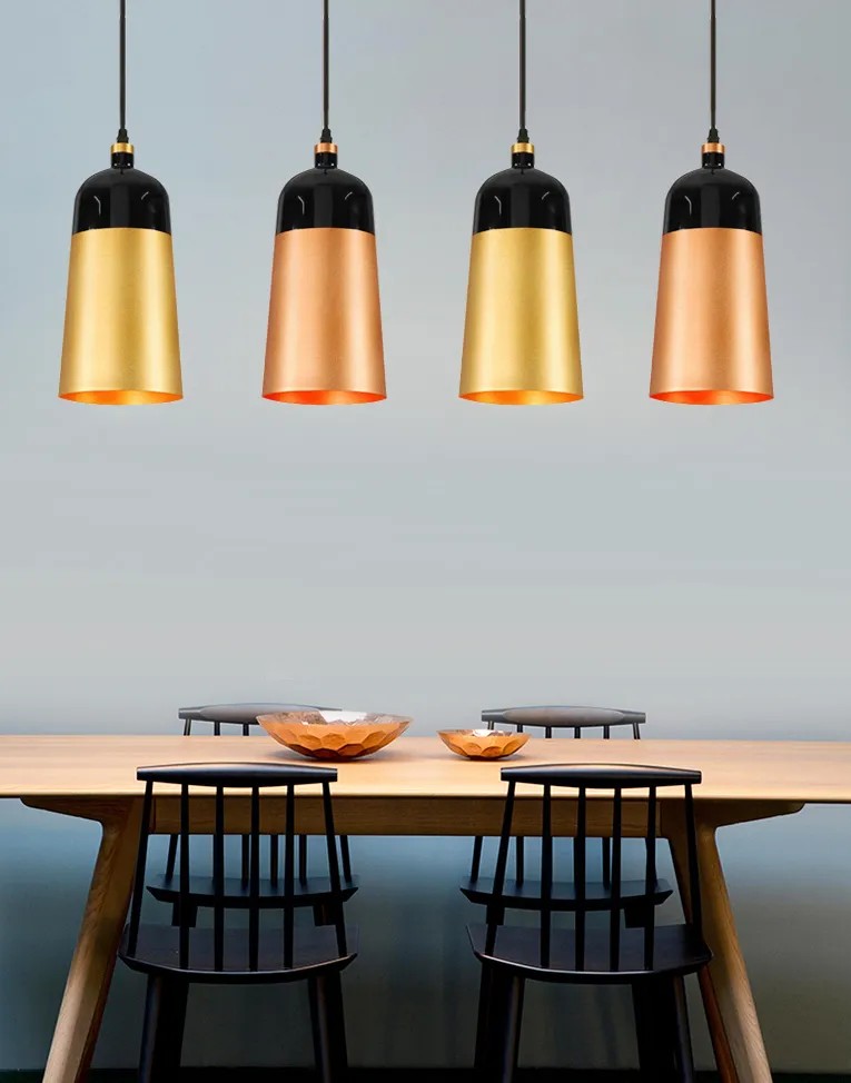 Lampa Wisząca Sufitowa APP196-1CP Fox B Różowe Złoto 2