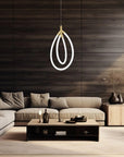 LAMPA WISZĄCA LED G017-CP ZŁOTA 2