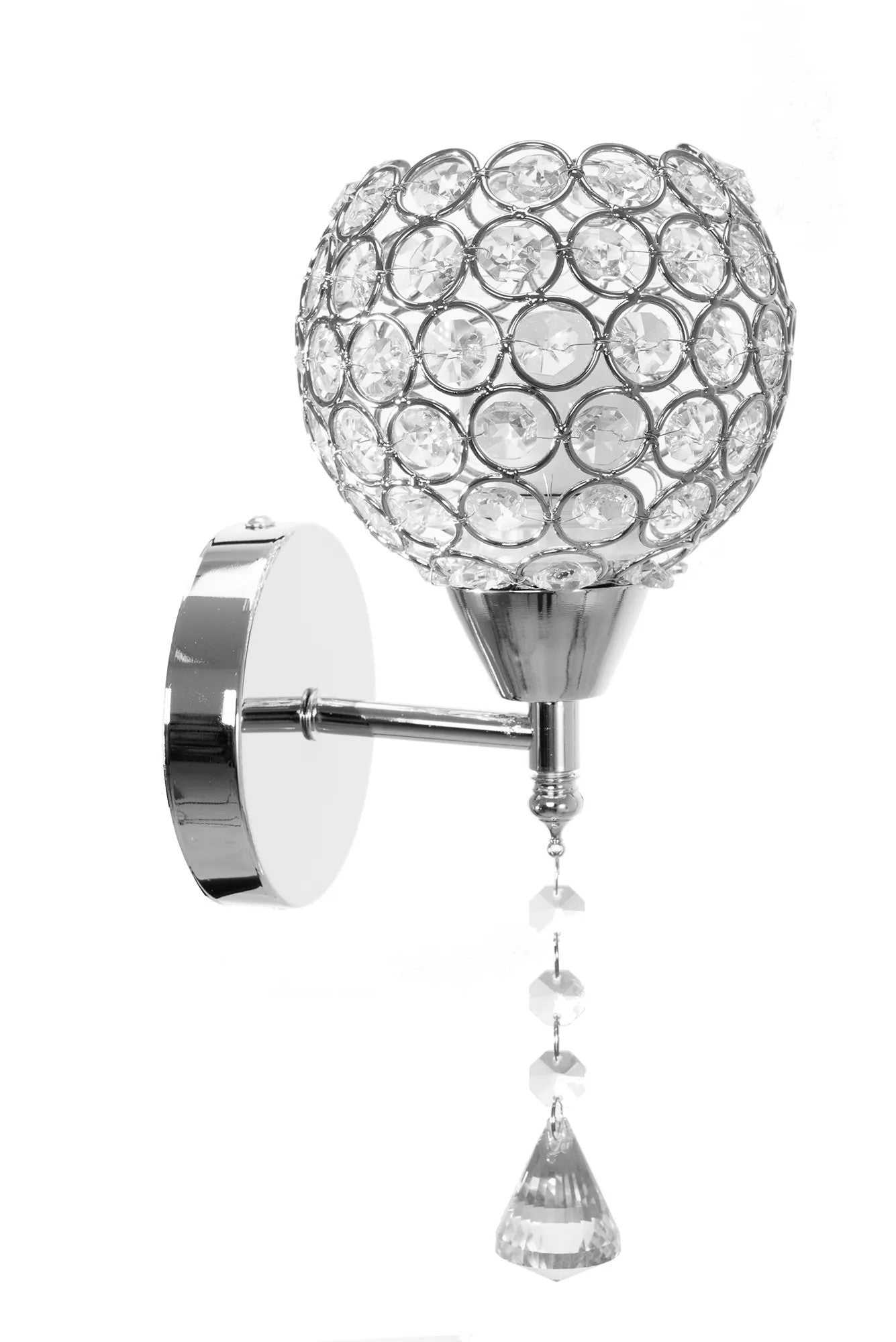 LAMPA ŚCIENNA KINKIET W STYLU GLAMOUR APP716-1W E27 2