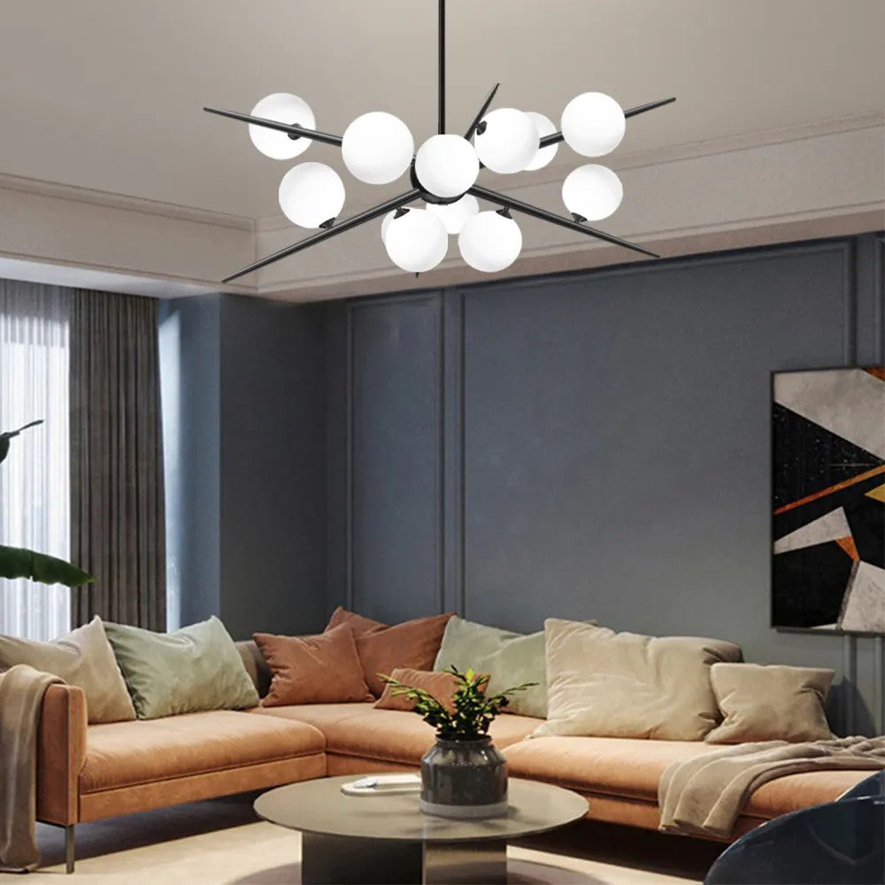 Lampa Wisząca APP999-12CP Czarna 2