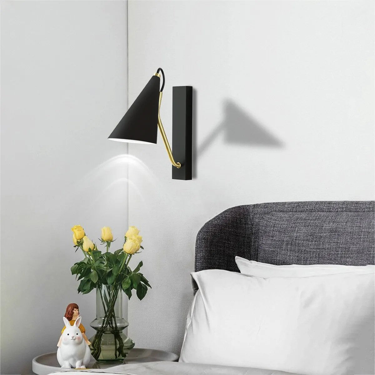 LAMPA ŚCIENNA KINKIET APP1142-1W Czarna 2