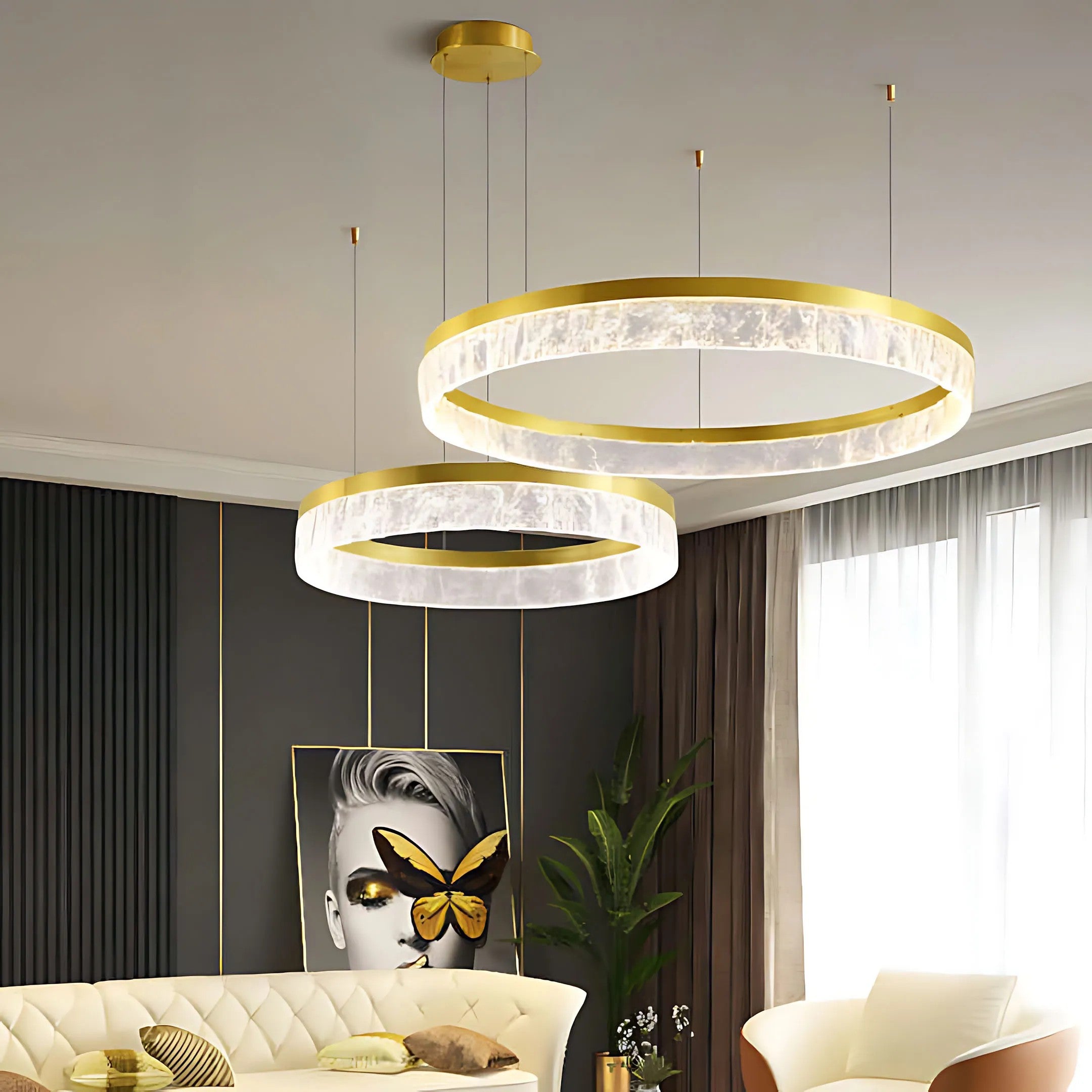 Lampa Wisząca LED LHJ048-CP2 ZŁOTA 2
