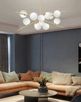 Lampa Wisząca APP998-12CP Złota 2