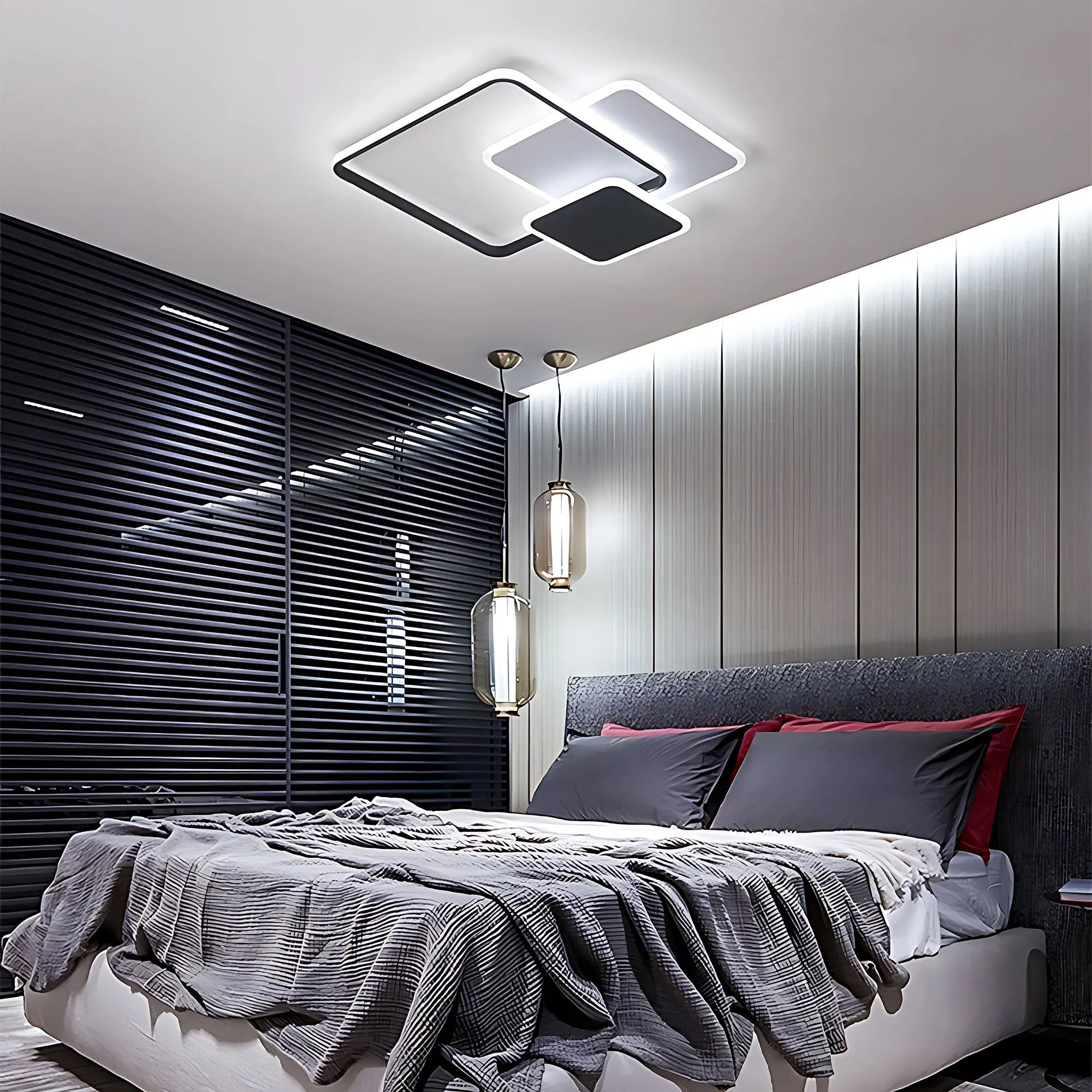Lampa Sufitowa LHJ079-C Plafon LED CZARNA 2
