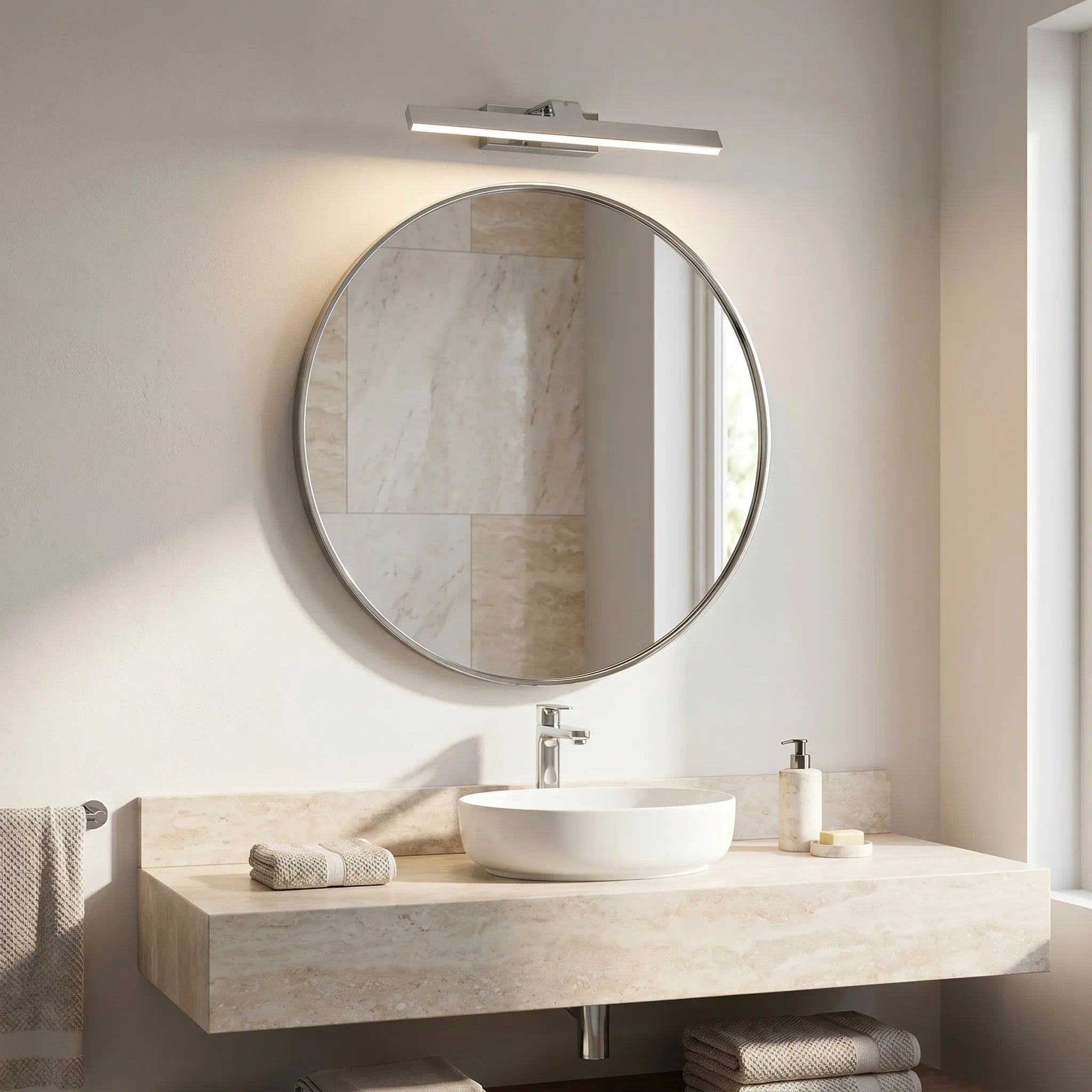 Kinkiet Łazienkowy LED SWE001-1W 43cm Chrom 2