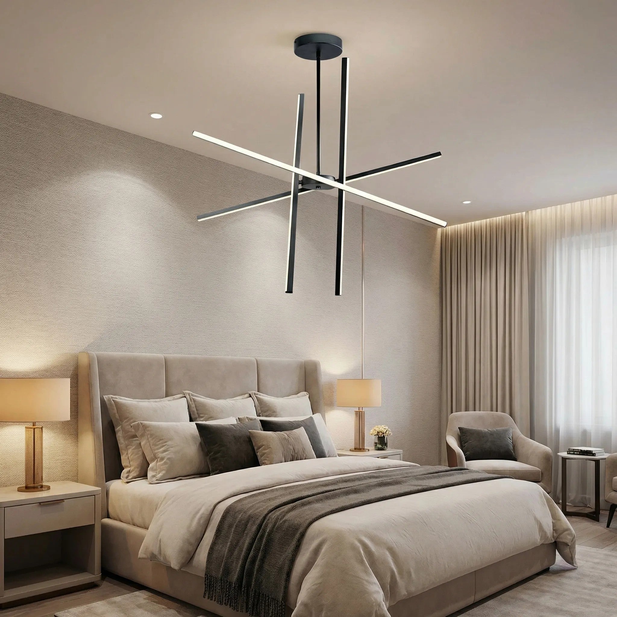 Lampa Sufitowa LED APP1929-CP Czarna 2