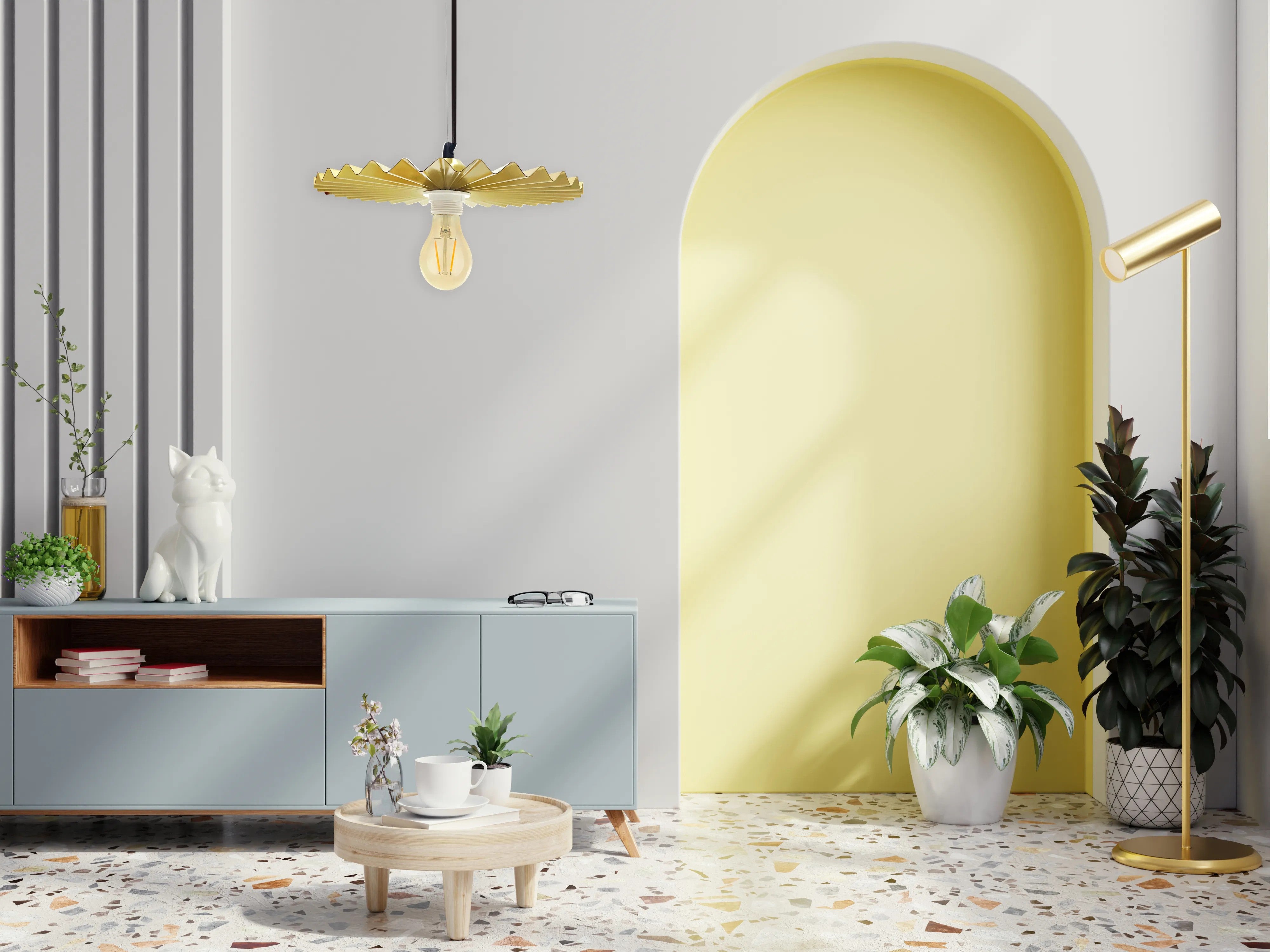 LAMPA SUFITOWA WISZĄCA APP1453-1CP Gold 2