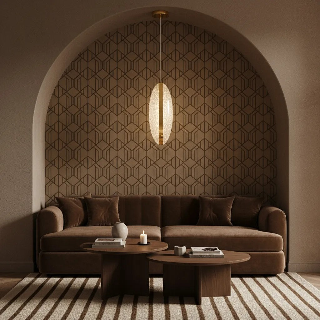 LAMPA SUFITOWA WISZĄCA LED G131-CP GOLD 2