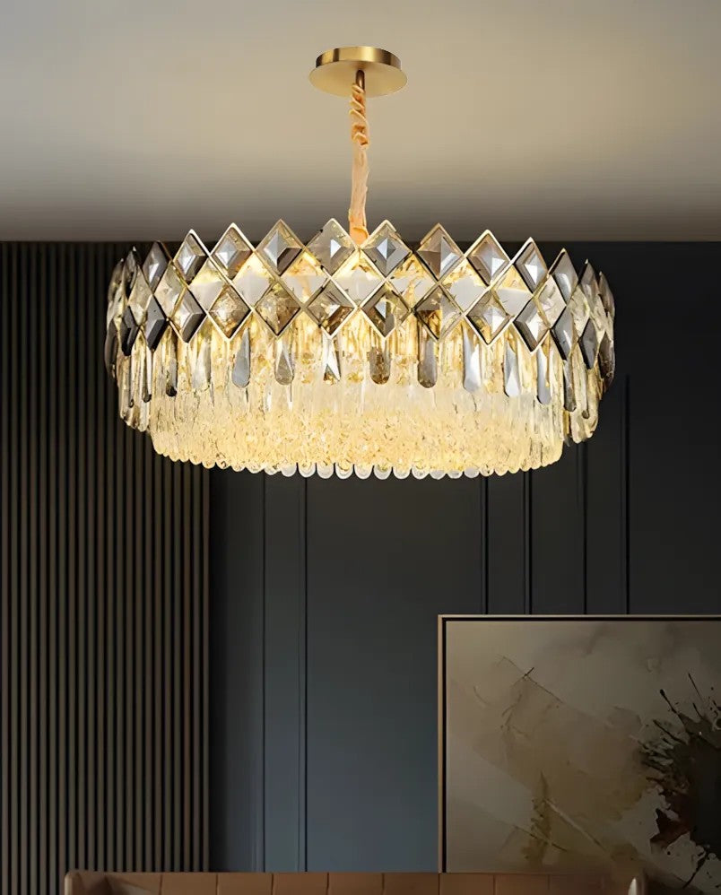 Lampa Kryształowa Wisząca APP1540-8CP60 Gold 2