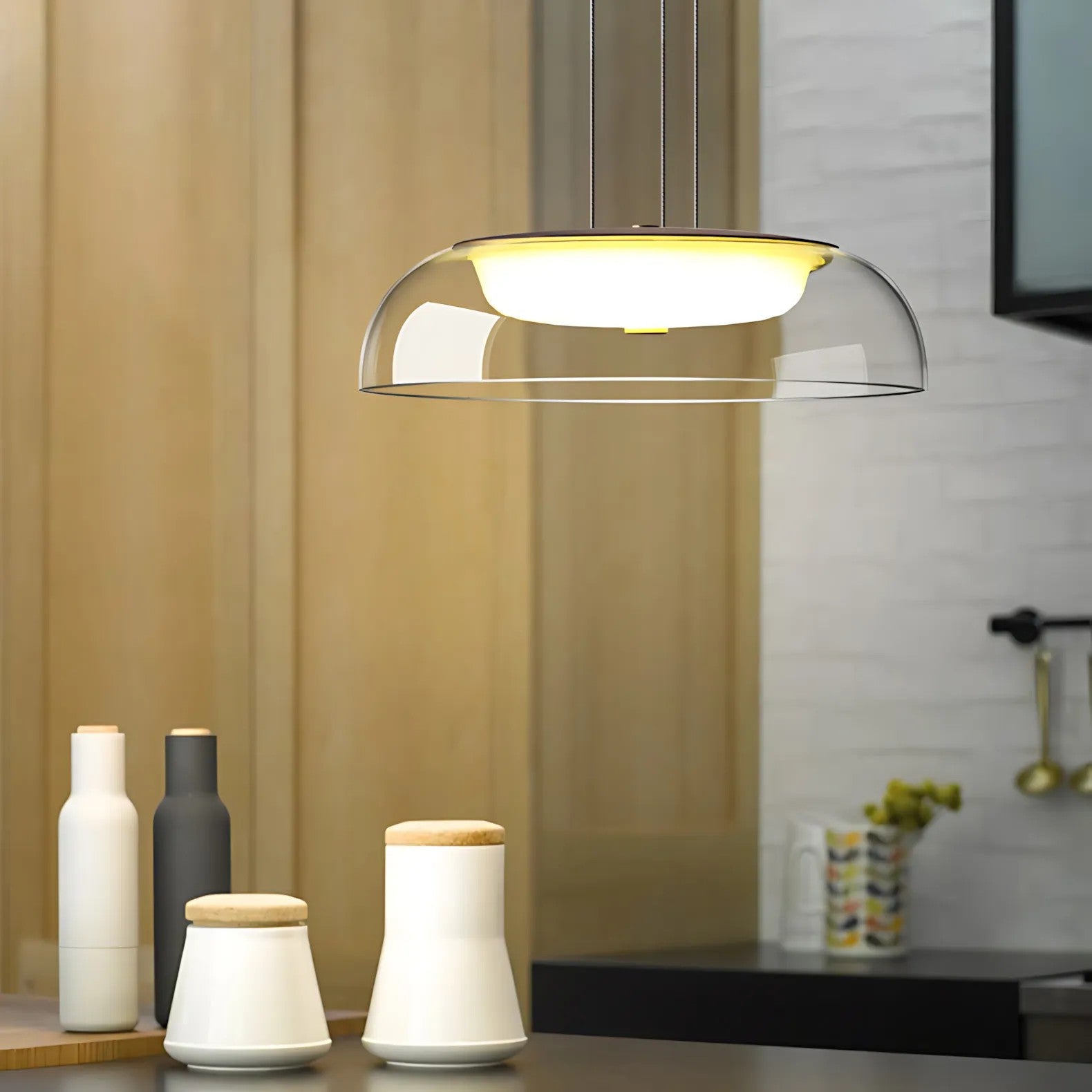 LAMPA WISZĄCA LED APP1691-1PC Złota 2