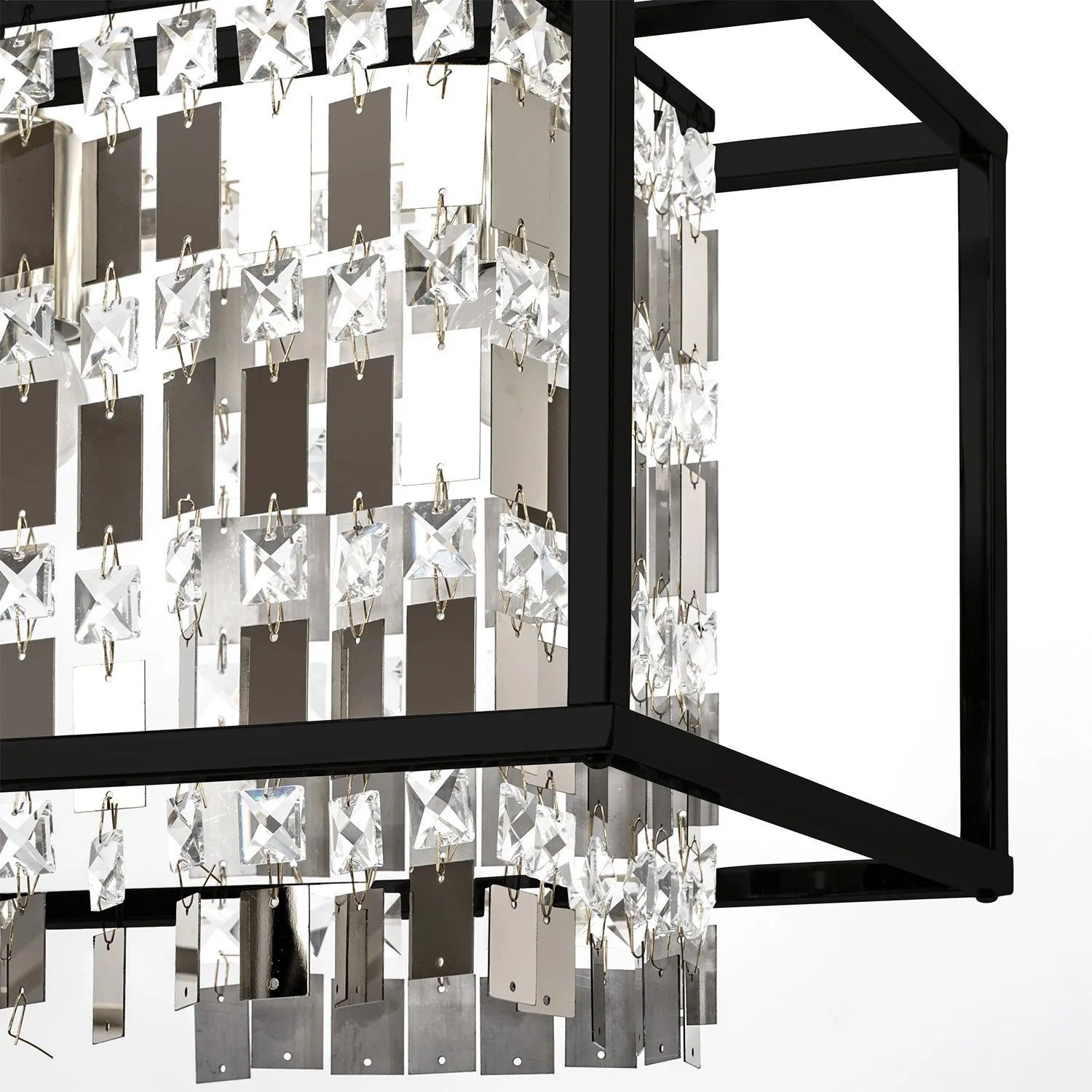 LAMPA KRYSZTAŁOWA WISZĄCA APP1112-4CP CZARNA 2