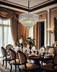 Lampa Wisząca Z Kryształami G055-CP 50cm Chrom 2