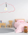 LAMPA WISZĄCA CHMURKA JASNORÓŻOWA 2