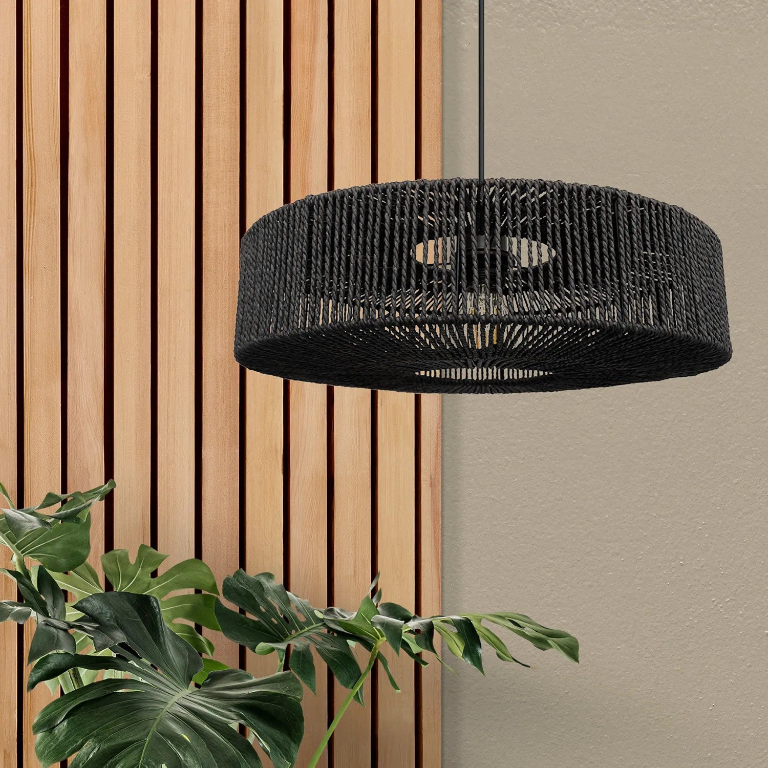Lampa Wisząca Boho APP1484-1CP Czarna 2