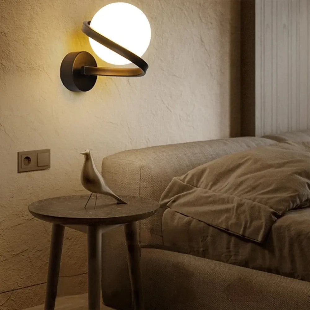 LAMPA ŚCIENNA KINKIET APP1209-1W Czarny 2
