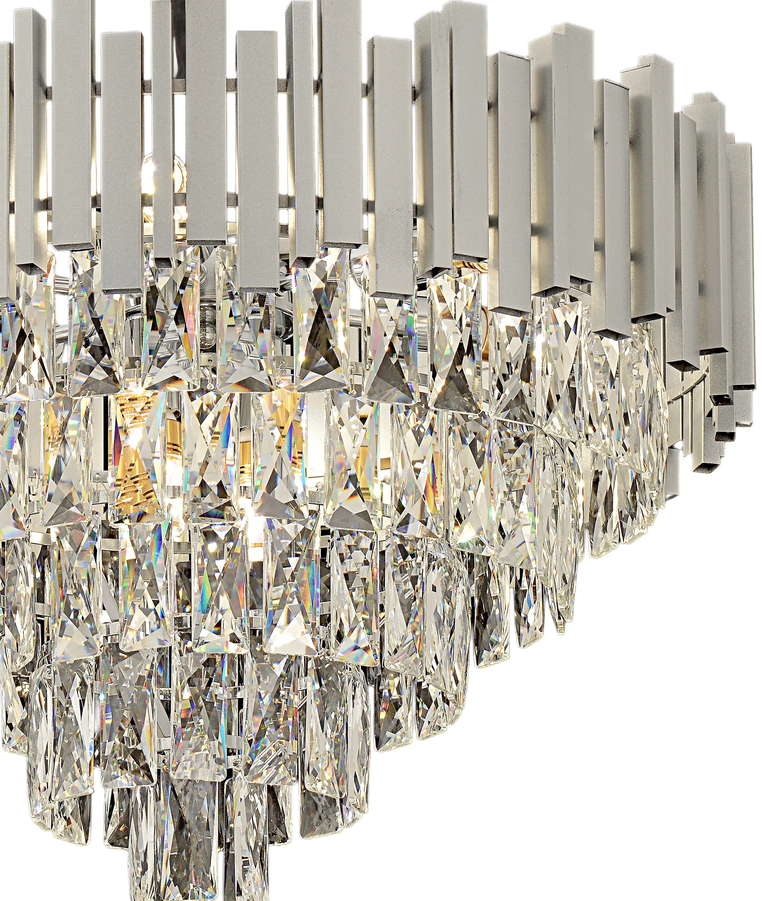 Lampa Wisząca Z Kryształami G051-CP 50CM Chrom 2