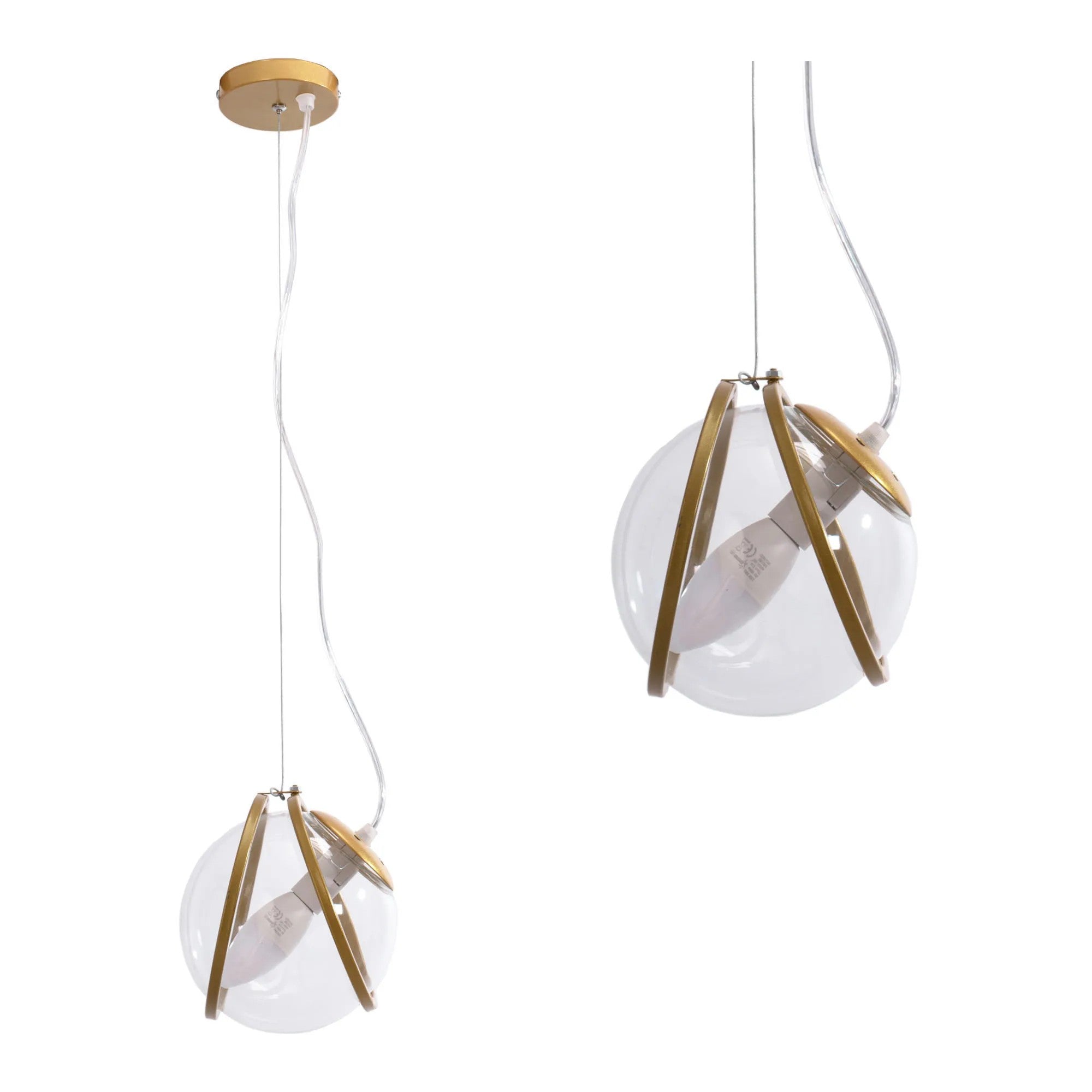 Lampa Wisząca APP1089-1CP Złota 2