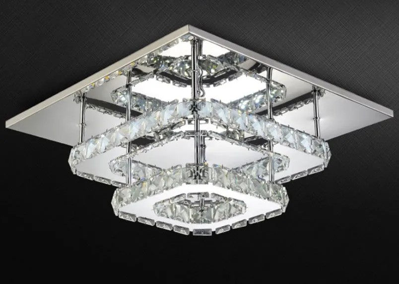 Lampa Sufitowa Kryształowa Plafon LED 24W APP410-C Neutralna 2