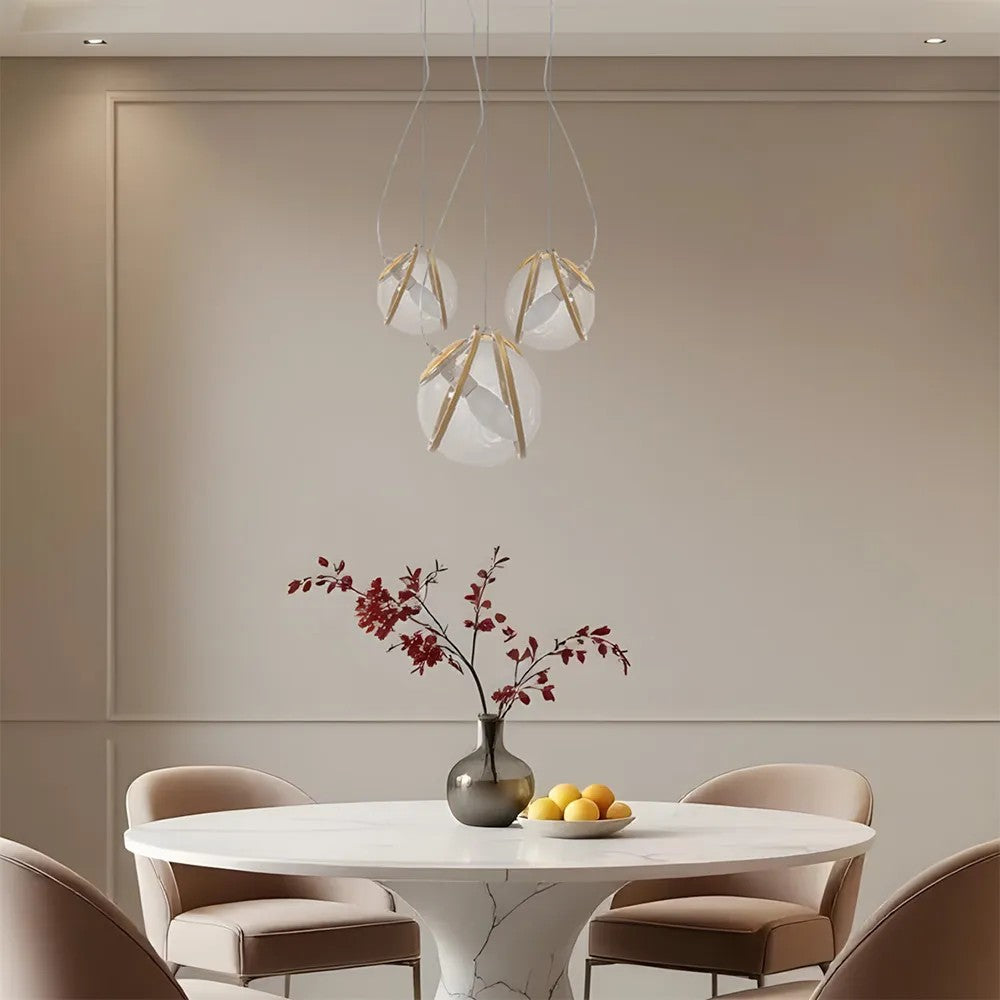 Lampa Wisząca APP1091-3CP Złota 2