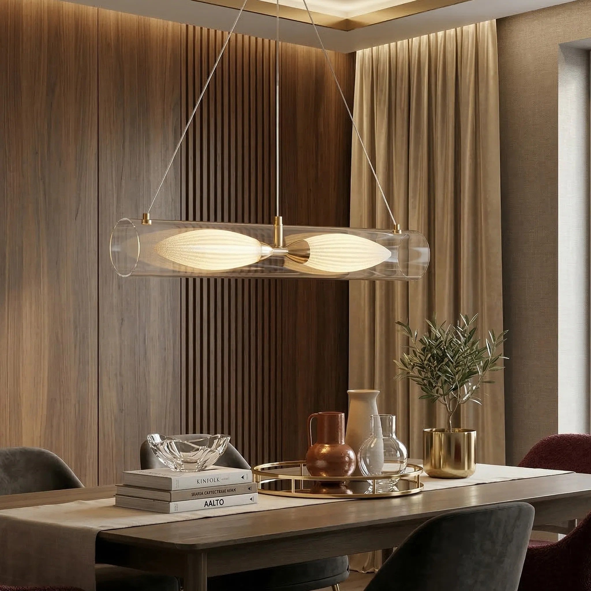 LAMPA SUFITOWA WISZĄCA G152-2CP ZŁOTA 2