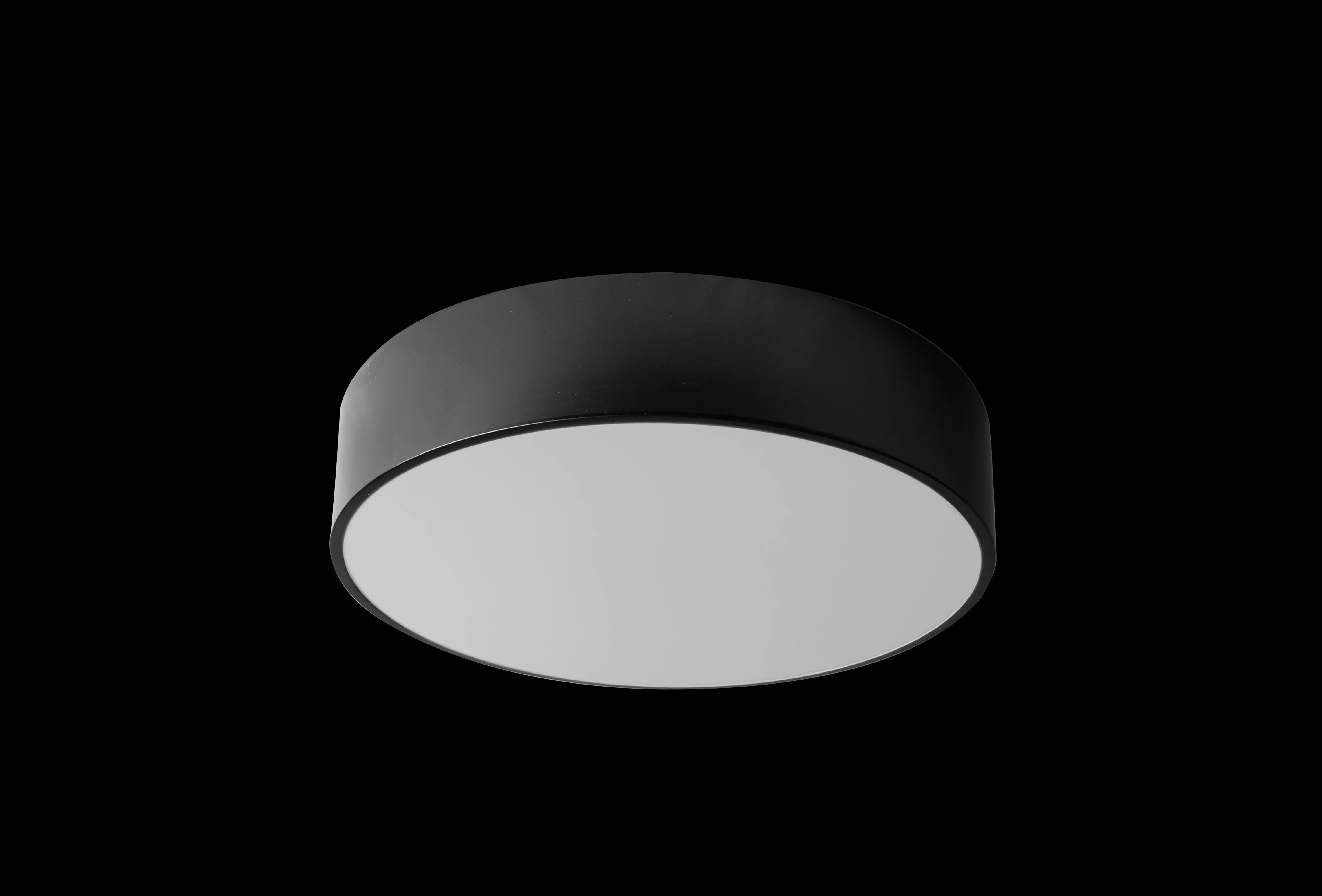 Lampa Plafon 40cm Okrągła Sufitowa App642-4c Czarna 2