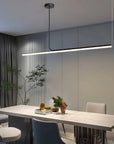 LAMPA SUFITOWA WISZĄCA LED APP1660-CP Black 140cm 2