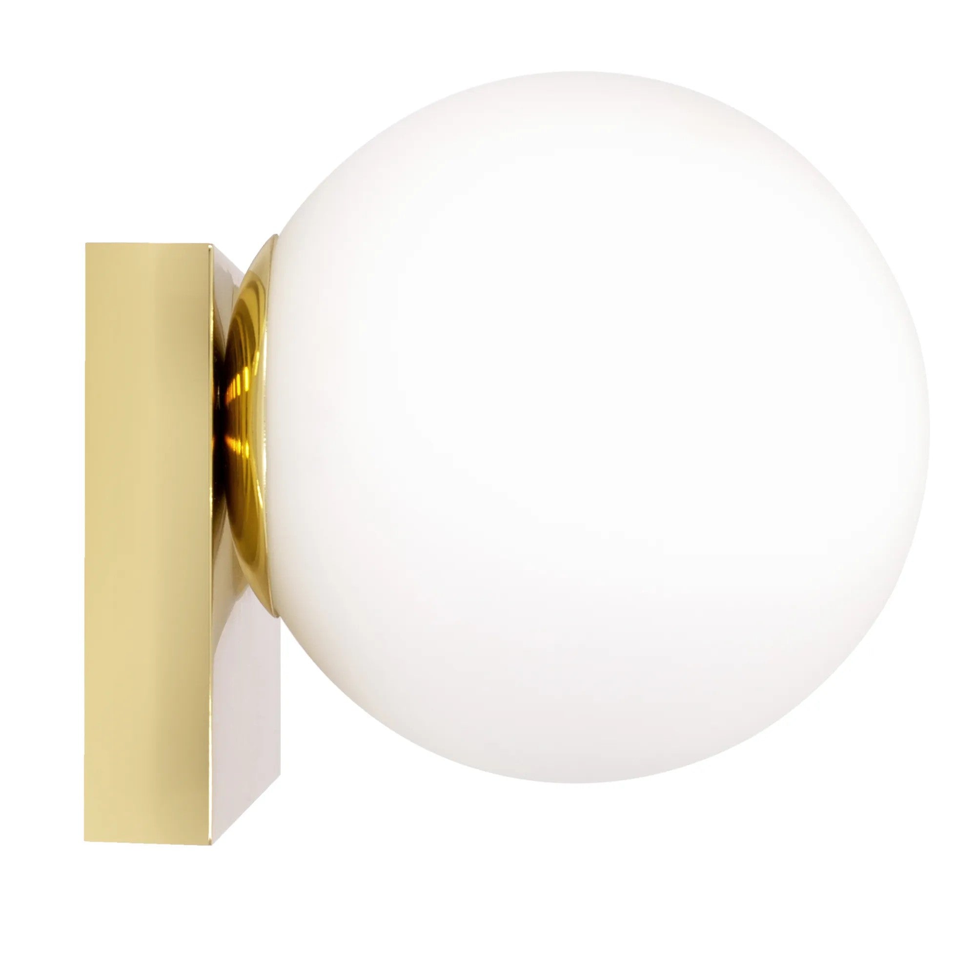 Lampa Ścienna Kinkiet Szklana Kula APP1009-1W Złota 2
