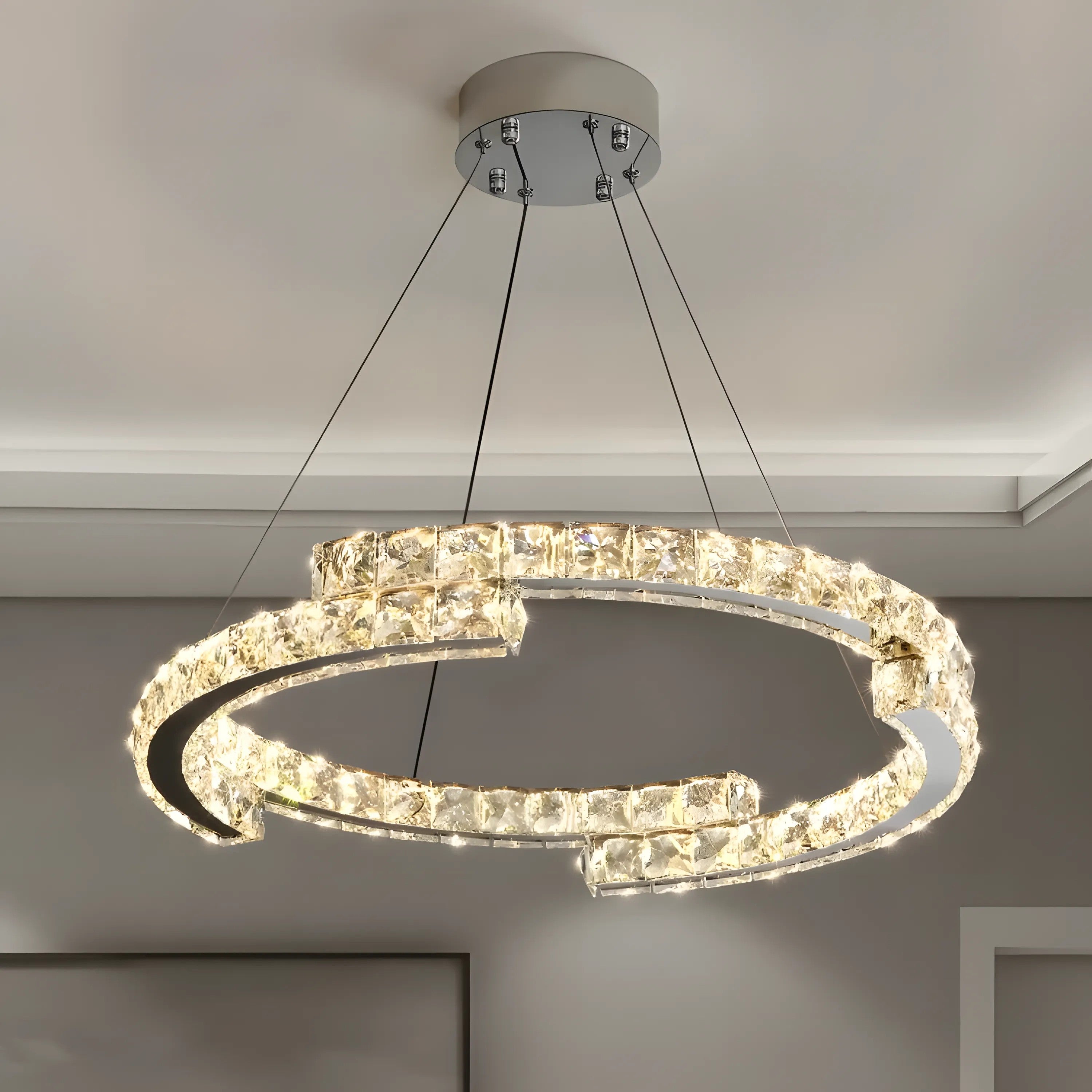 LAMPA WISZĄCA LED APP1556-CP CHROM 2
