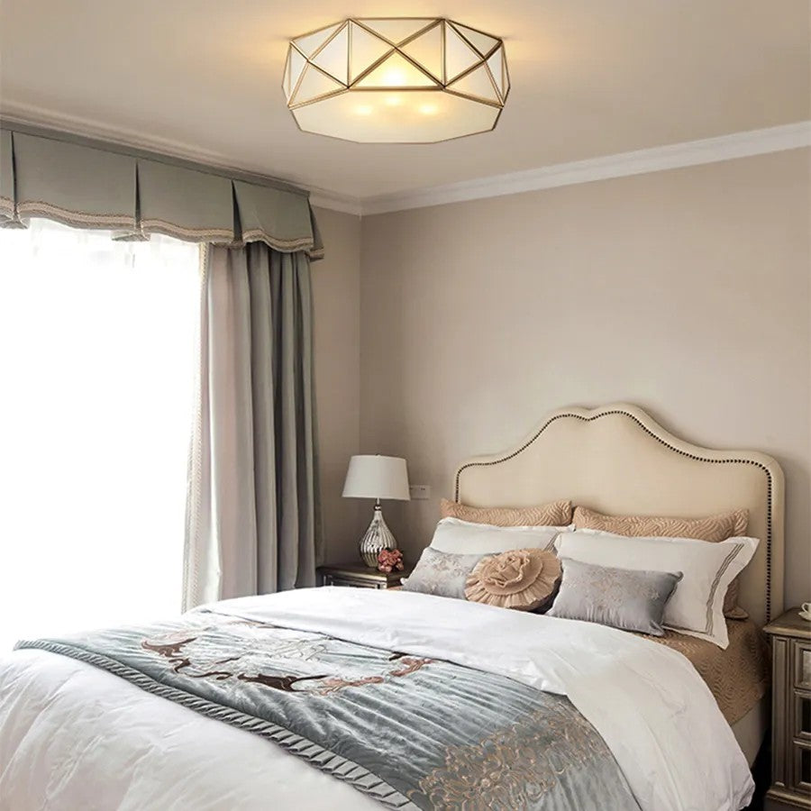 Lampa Sufitowa 35cm APP1238-C Złota 2