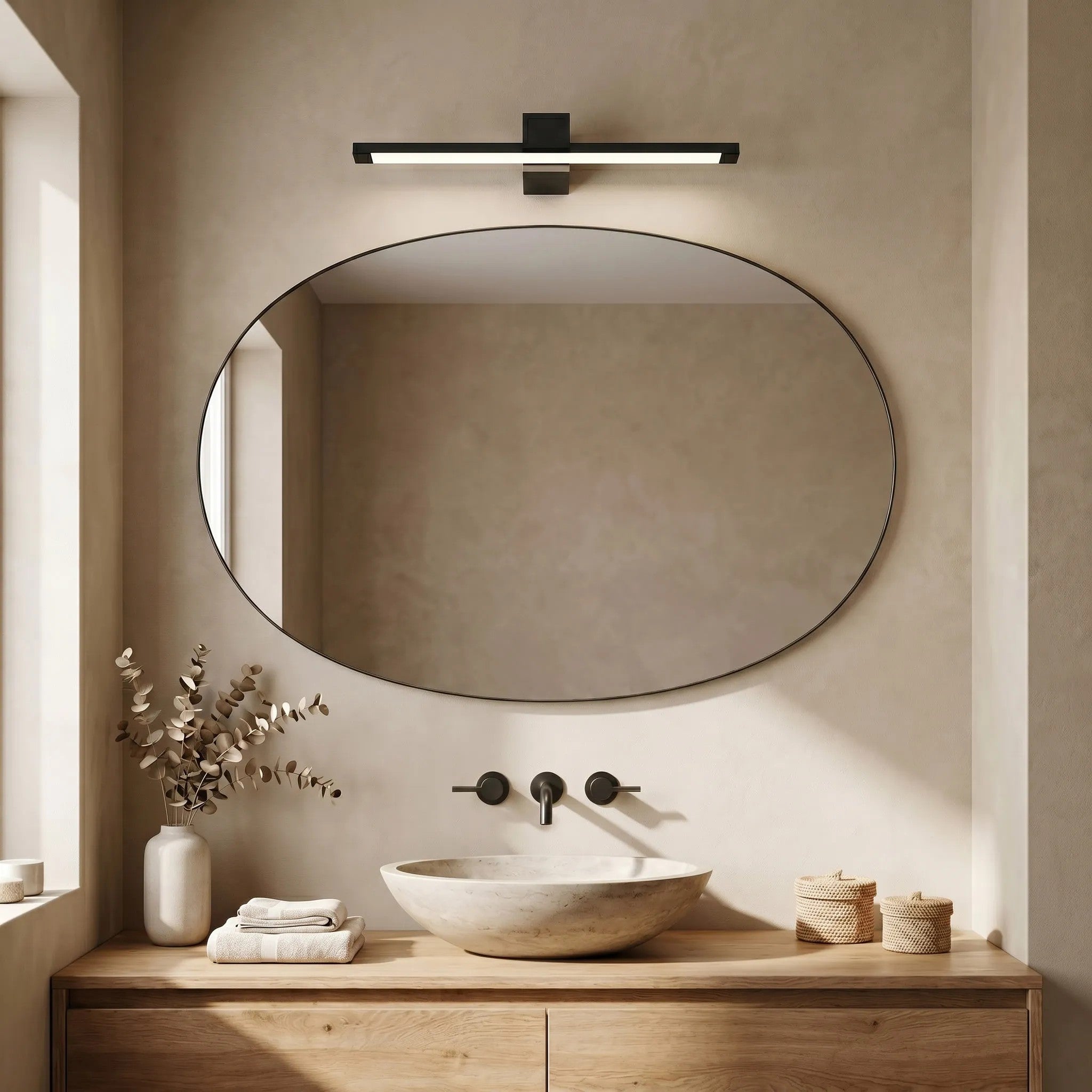 Kinkiet Łazienkowy LED SWE050-1W 60 Cm Black 2