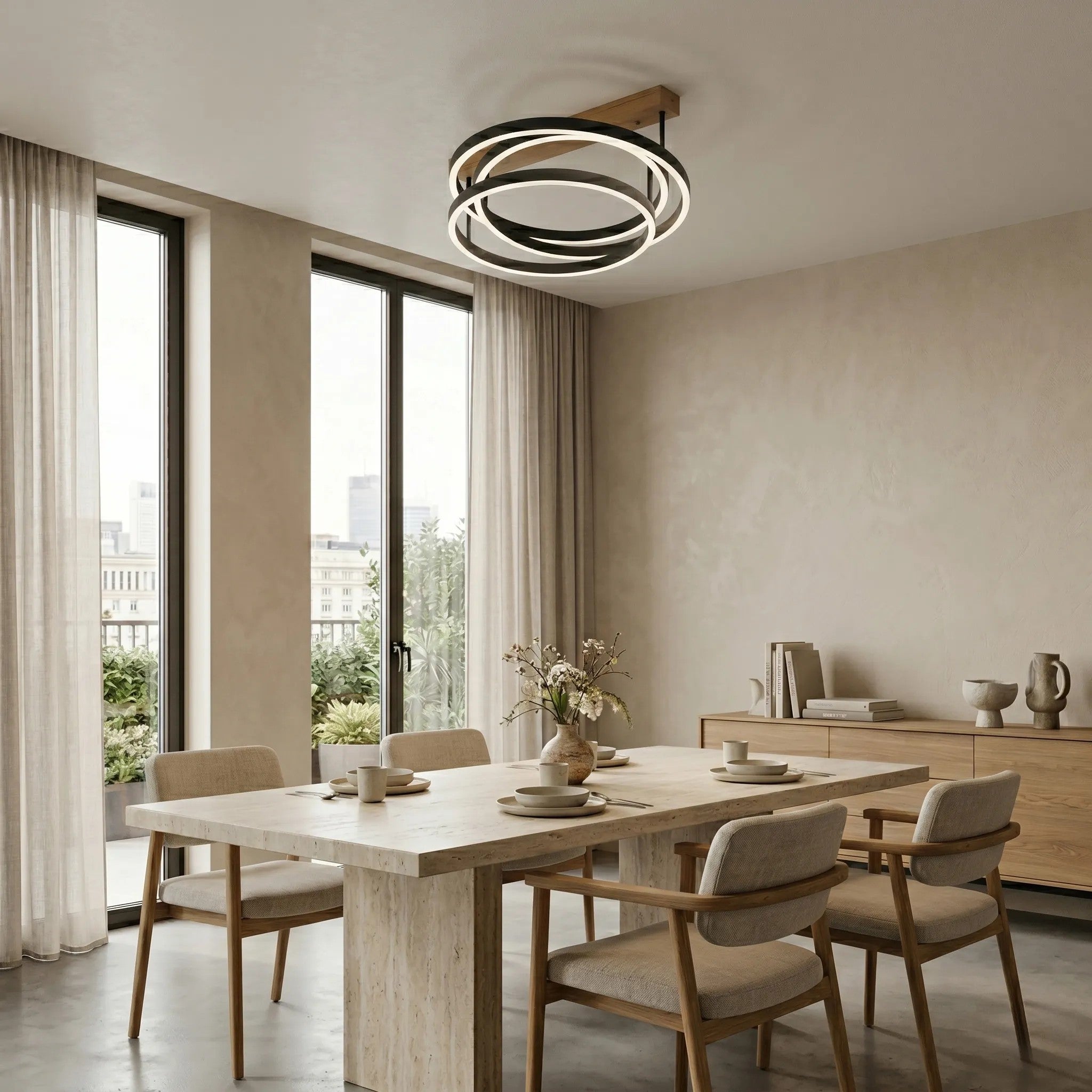 LAMPA SUFITOWA LED SWE058-C CZARNA 2
