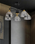 LAMPA SUFITOWA WISZĄCA G085-5C Czarna Lustrzana 2