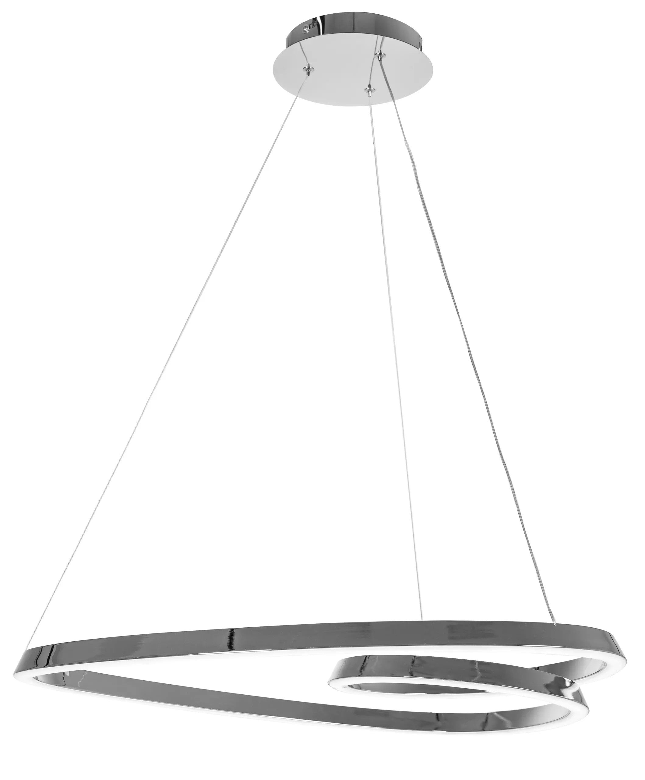 Lampa Sufitowa Wisząca Loop LED + Pilot APP798-cp Chrom 2