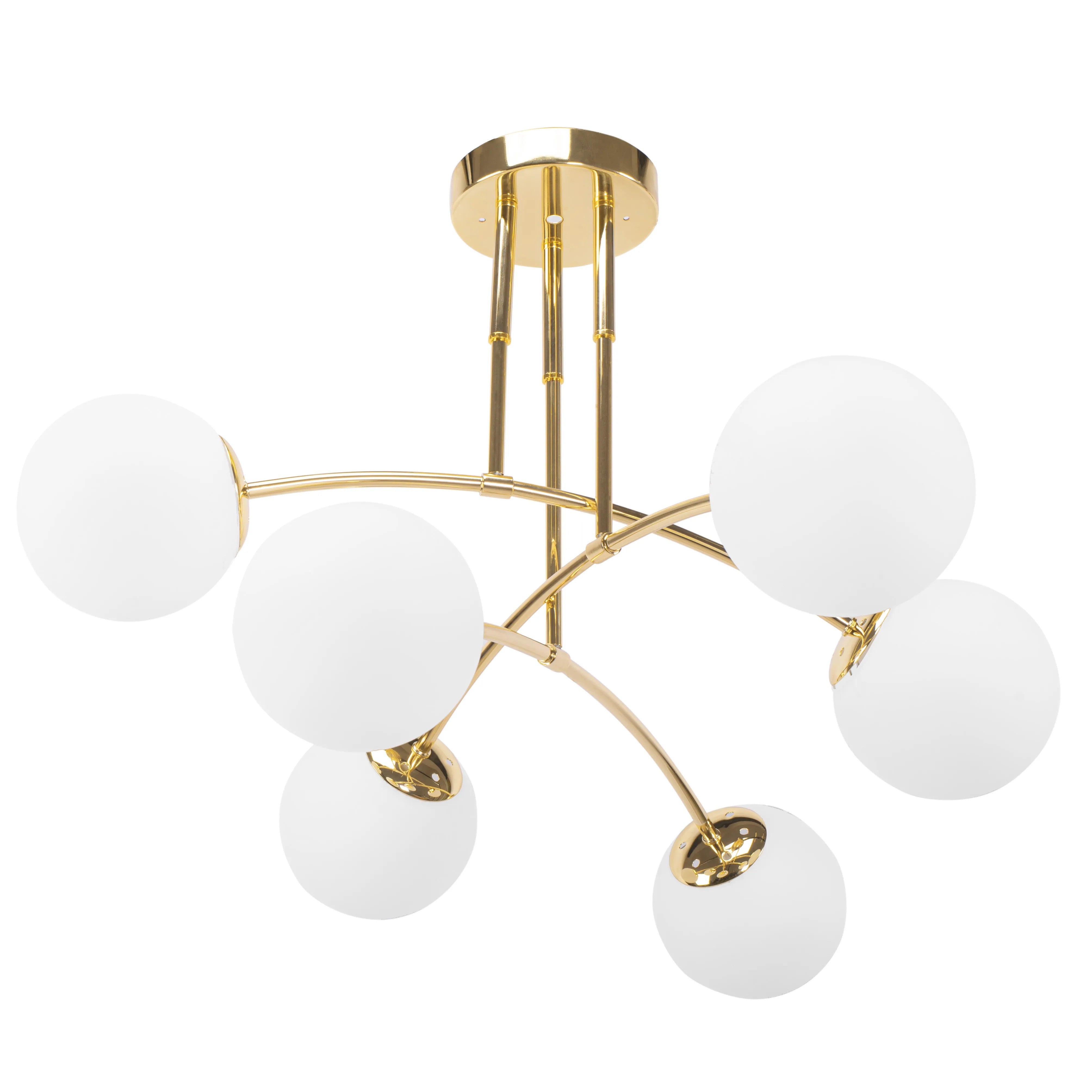LAMPA WISZĄCA SUFITOWA ZŁOTA APP1577-6C 2
