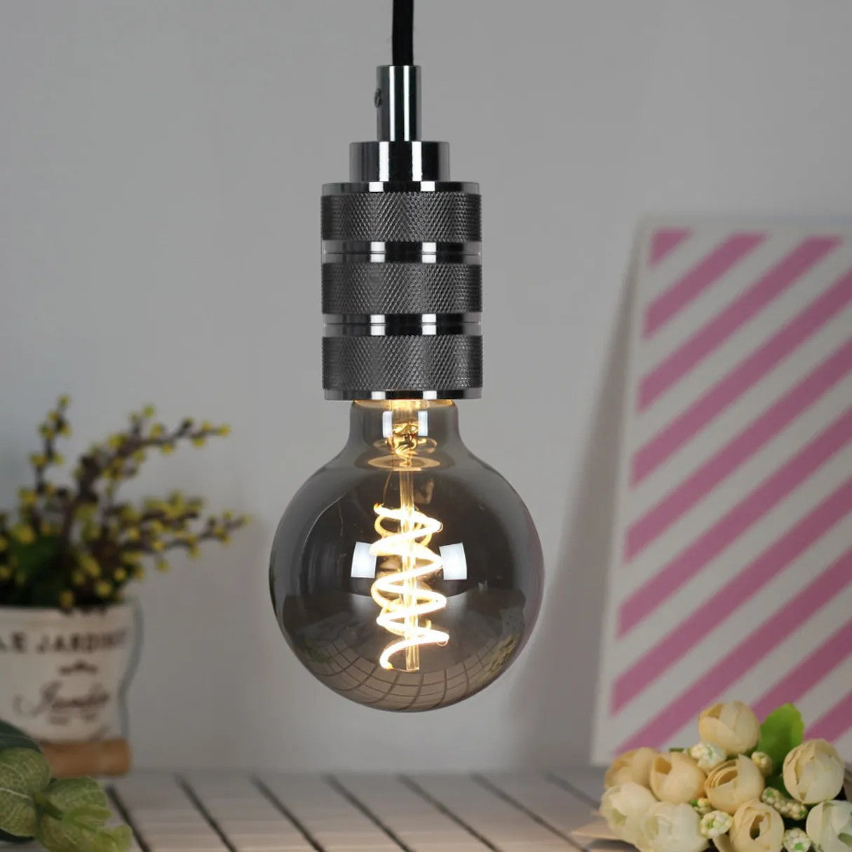 Lampa Sufitowa Wisząca Oprawka APP342-1CP CZARNA 2
