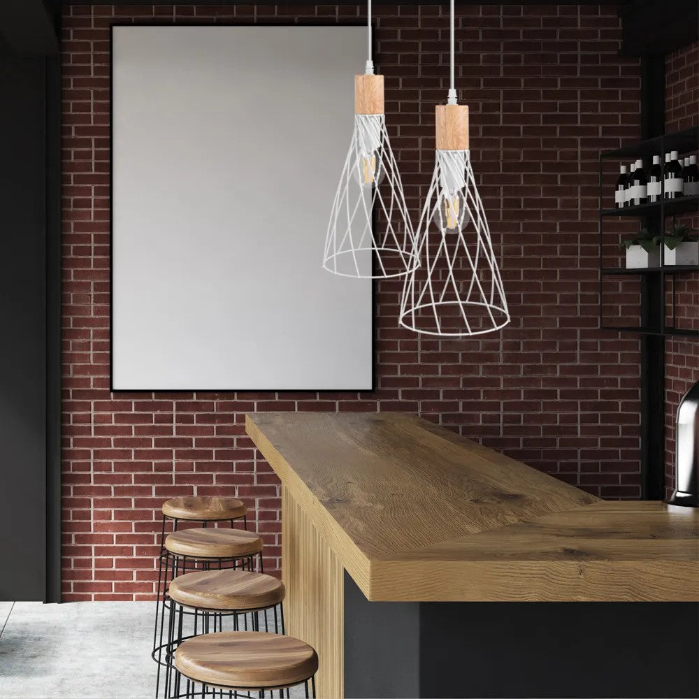 LAMPA SUFITOWA WISZĄCA APP1269-1CP Biała 2