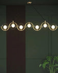 LAMPA SUFITOWA WISZĄCA APP1441-7CP Złota 2