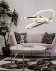 LAMPA WISZĄCA LED G005-CP ZŁOTA 2