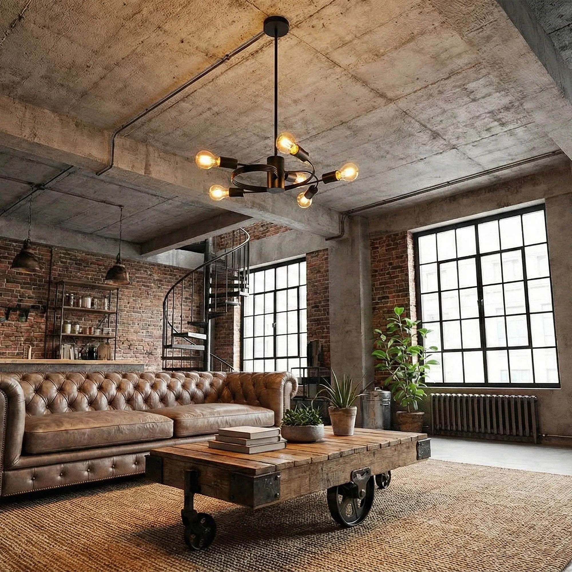 Lampa Sufitowa Loft APP739-5CP 2