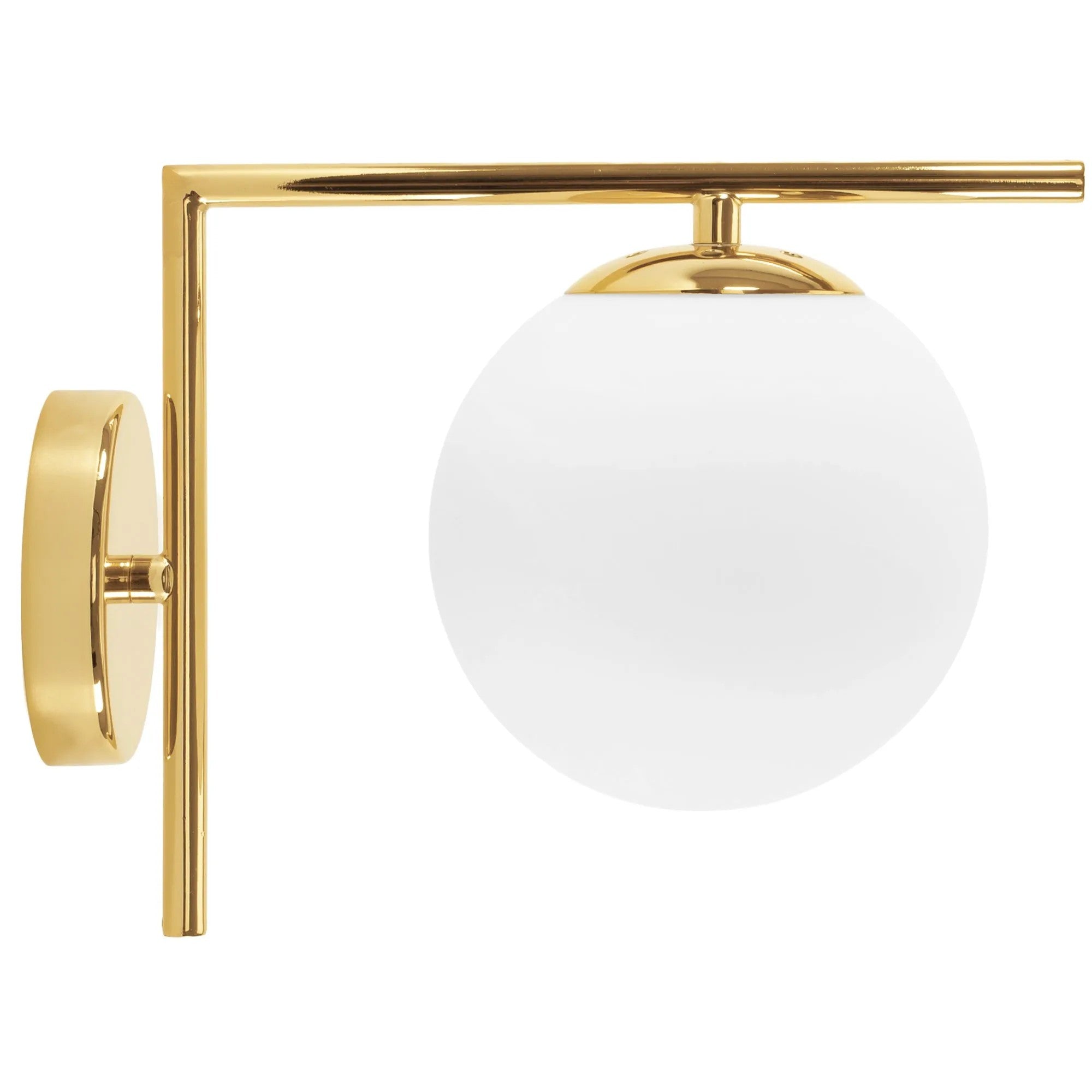 Lampa Ścienna Kinkiet Szklana Kula APP674-1W Złota 2