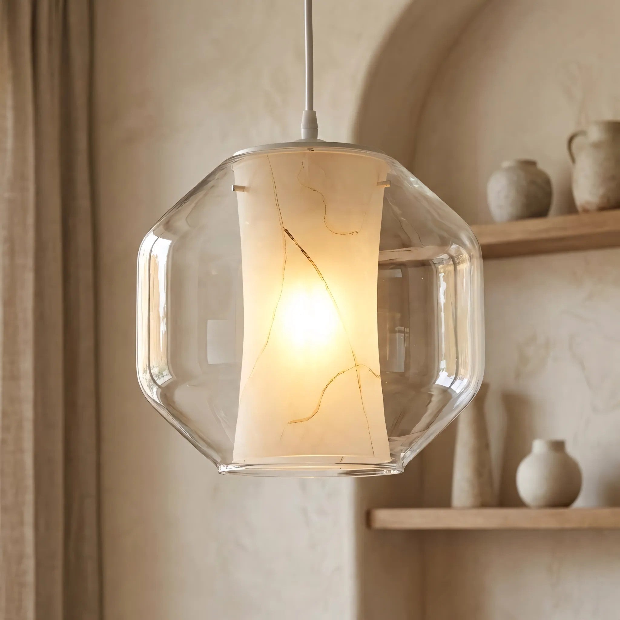 LAMPA SUFITOWA WISZĄCA APP908-1CP Marble 2