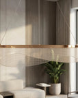 LAMPA SUFITOWA WISZĄCA G145-CP 60 ZŁOTA 2
