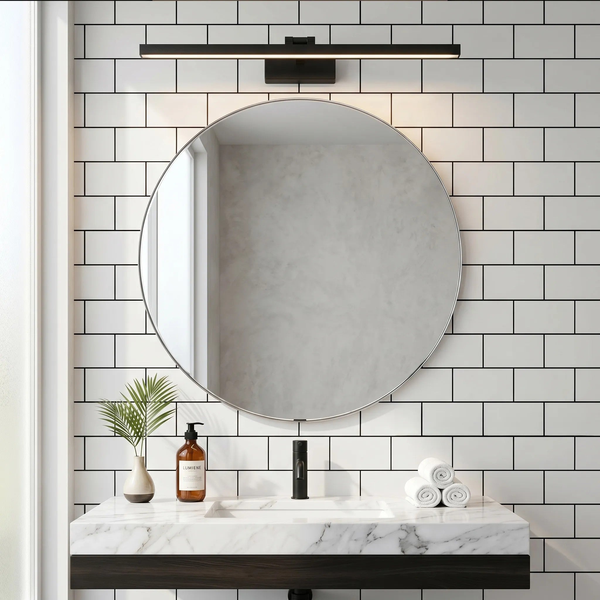 Kinkiet Łazienkowy LED APP1868-1W 80 Cm Black 2