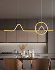 LAMPA WISZĄCA LED LHJ022-CP 120 Cm ZŁOTA 2