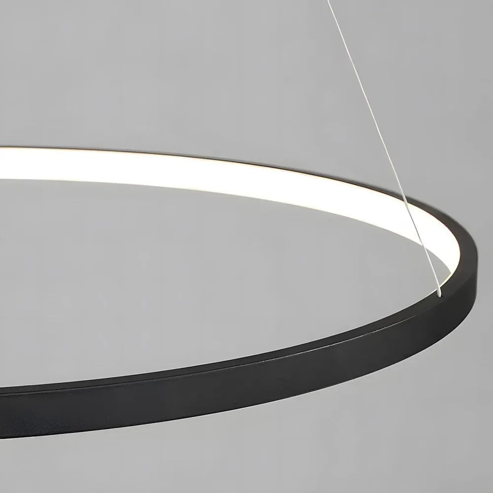 LAMPA SUFITOWA WISZĄCA LHJ012-CP 80cm Czarna 2