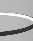 LAMPA SUFITOWA WISZĄCA LHJ012-CP 80cm Czarna 2